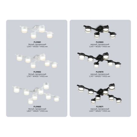 Накладной светильник Ambrella Light FL51661