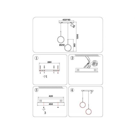 Подвесной светильник Ambrella Light FL5272