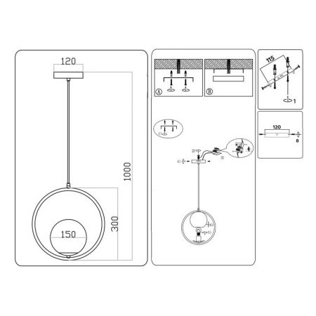Подвесной светильник Ambrella Light TR2594