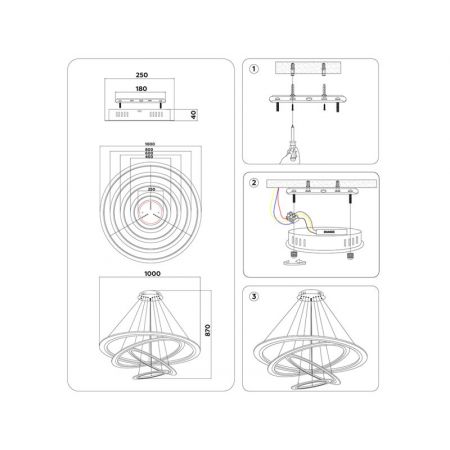Подвесной светильник Ambrella Light FA4365