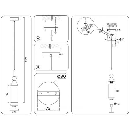 Подвесной светильник Ambrella Light LH55271