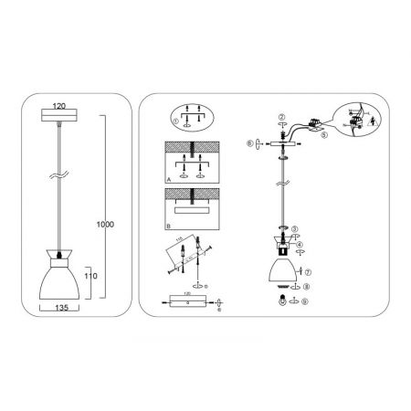 Подвесной светильник Ambrella Light TR8465