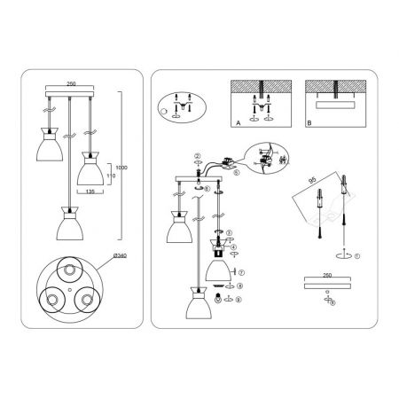 Подвесной светильник Ambrella Light TR8467