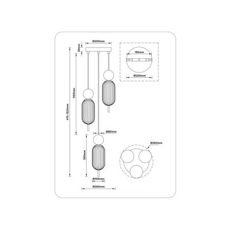 Подвесной светильник Ambrella Light LH53102