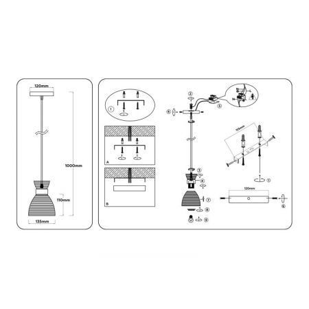 Подвесной светильник Ambrella Light TR3406