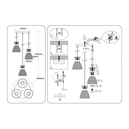 Подвесной светильник Ambrella Light TR3405