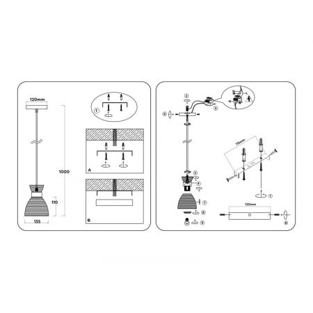 Подвесной светильник Ambrella Light TR3401