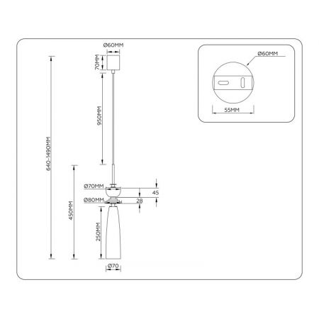 Подвесной светильник Ambrella Light LH75365