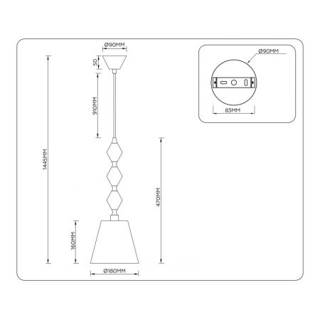 Подвесной светильник Ambrella Light LH75405