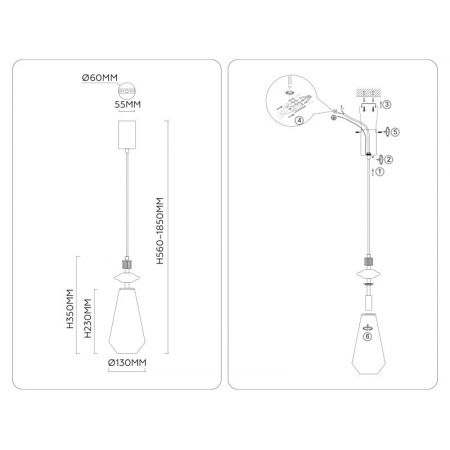 Подвесной светильник Ambrella Light LH53301
