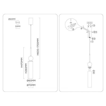 Подвесной светильник Ambrella Light LH53270
