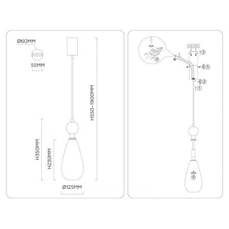Подвесной светильник Ambrella Light LH53289