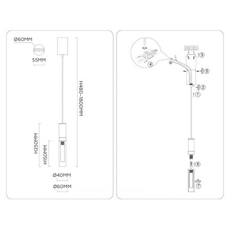 Подвесной светильник Ambrella Light LH53350