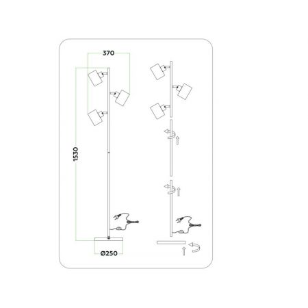 Торшер Ambrella Light TR8155