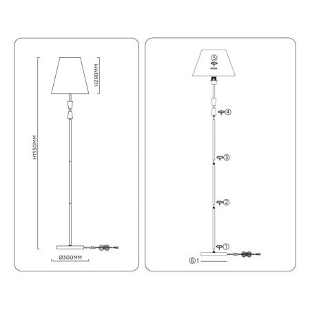 Торшер Ambrella Light LH75059