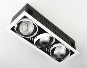 Влагозащищенный светильник Ambrella Light T813 BK/CH 3*12W 4200K