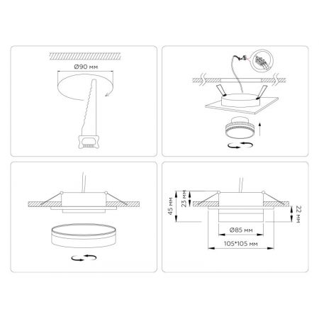 Влагозащищенный светильник Ambrella Light TN6710