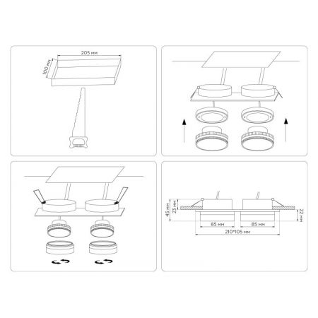 Влагозащищенный светильник Ambrella Light TN6711