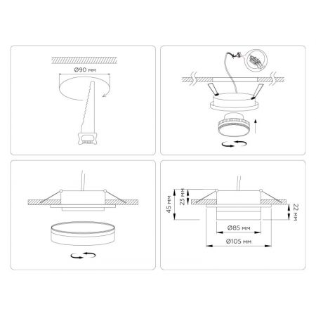 Влагозащищенный светильник Ambrella Light TN6708