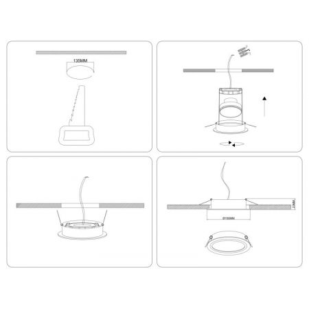 Влагозащищенный светильник Ambrella Light TU6604