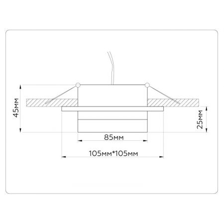 Встраиваемый светильник Ambrella Light TN52421
