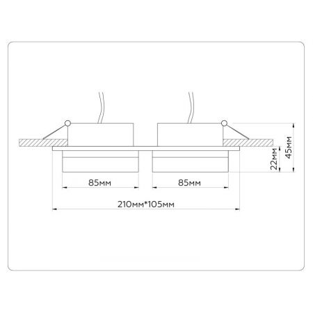Встраиваемый светильник Ambrella Light TN52423