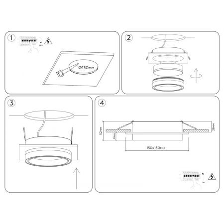 Встраиваемый светильник Ambrella Light TU5230