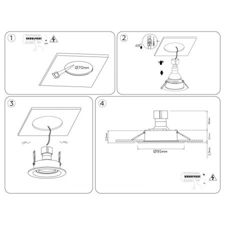Встраиваемый светильник Ambrella Light TN102742