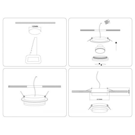 Встраиваемый светильник Ambrella Light TU5215