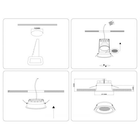 Встраиваемый светильник Ambrella Light TN49503