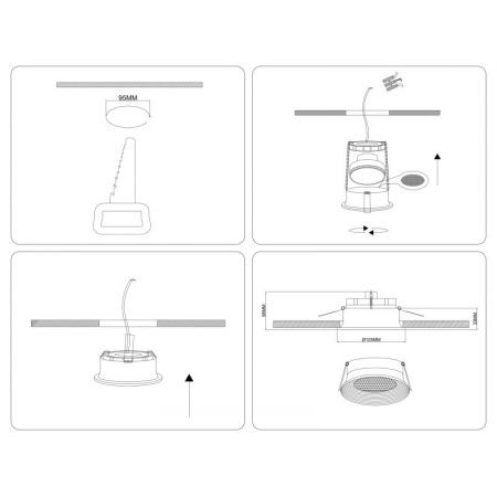 Встраиваемый светильник Ambrella Light TN51752
