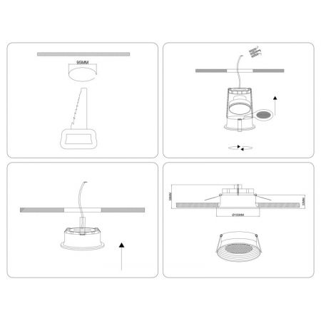 Встраиваемый светильник Ambrella Light TN51755
