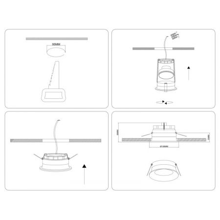 Встраиваемый светильник Ambrella Light TN6754