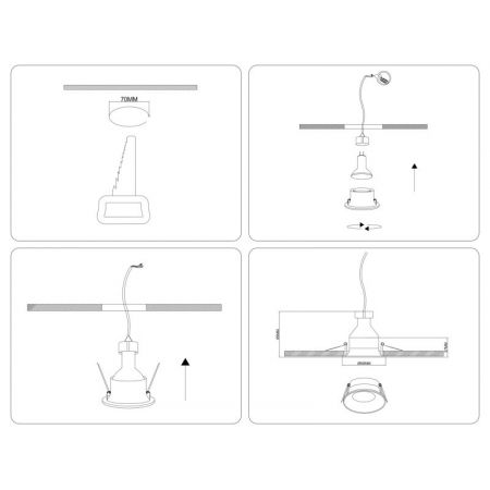 Встраиваемый светильник Ambrella Light TN11313