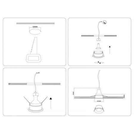Встраиваемый светильник Ambrella Light TS51810