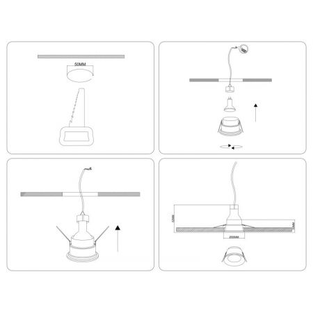 Встраиваемый светильник Ambrella Light TS51813