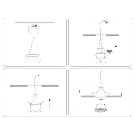 Встраиваемый светильник Ambrella Light TN102855
