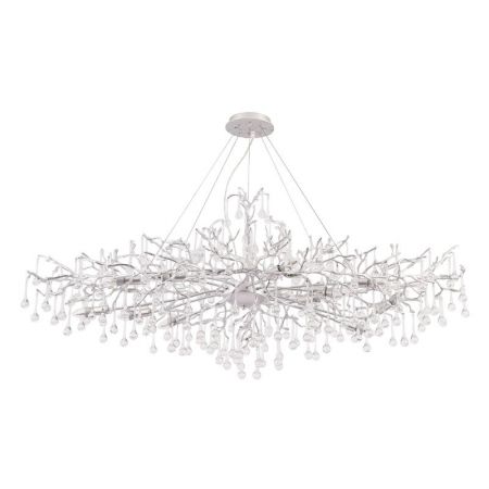 Подвесная люстра Crystal Lux REINA V2 SP12 L1500 SILVER PATINA