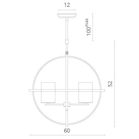Подвесная люстра Divinare 1159/01 LM-4