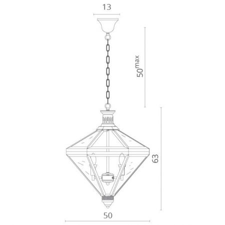 Подвесная люстра Divinare 7400/02 SP-4