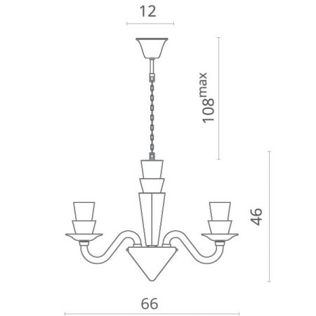 Подвесная люстра Divinare 5122/09 LM-6