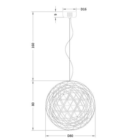 Подвесная люстра Divinare 1030/02 SP-162