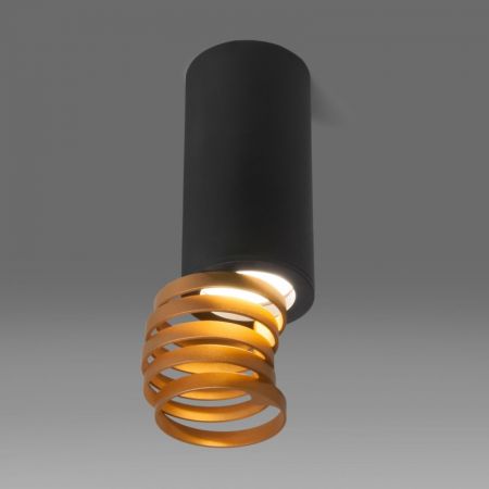 Накладной светильник Elektrostandard DLN102 GU10 черный/золото