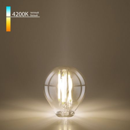 Светодиодная лампа Elektrostandard Mini Classic F 8W 4200K E27 (G45 прозрачный) (BLE2