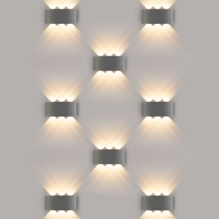 Светильник настенный Elektrostandard 1551 TECHNO LED TWINKY TRIO серый