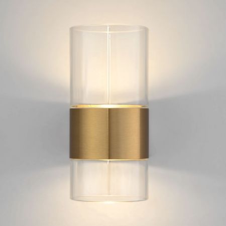 Бра Eurosvet 40021/1 LED латунь/прозрачный