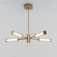 Люстра на штанге Eurosvet 50386/5 LED латунь