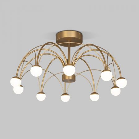 Люстра на штанге Eurosvet 90031/10 LED золото