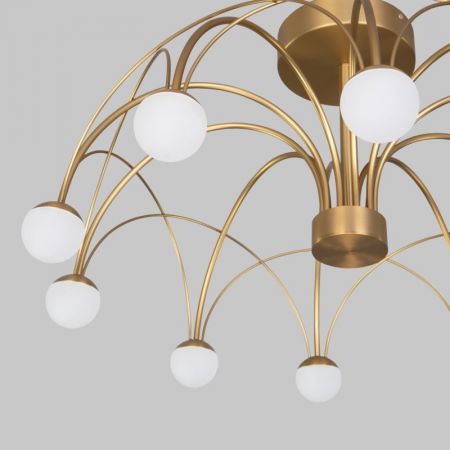 Люстра на штанге Eurosvet 90031/10 LED золото