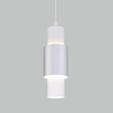 Подвесной светильник Eurosvet 50204/1 LED белый/матовое серебро